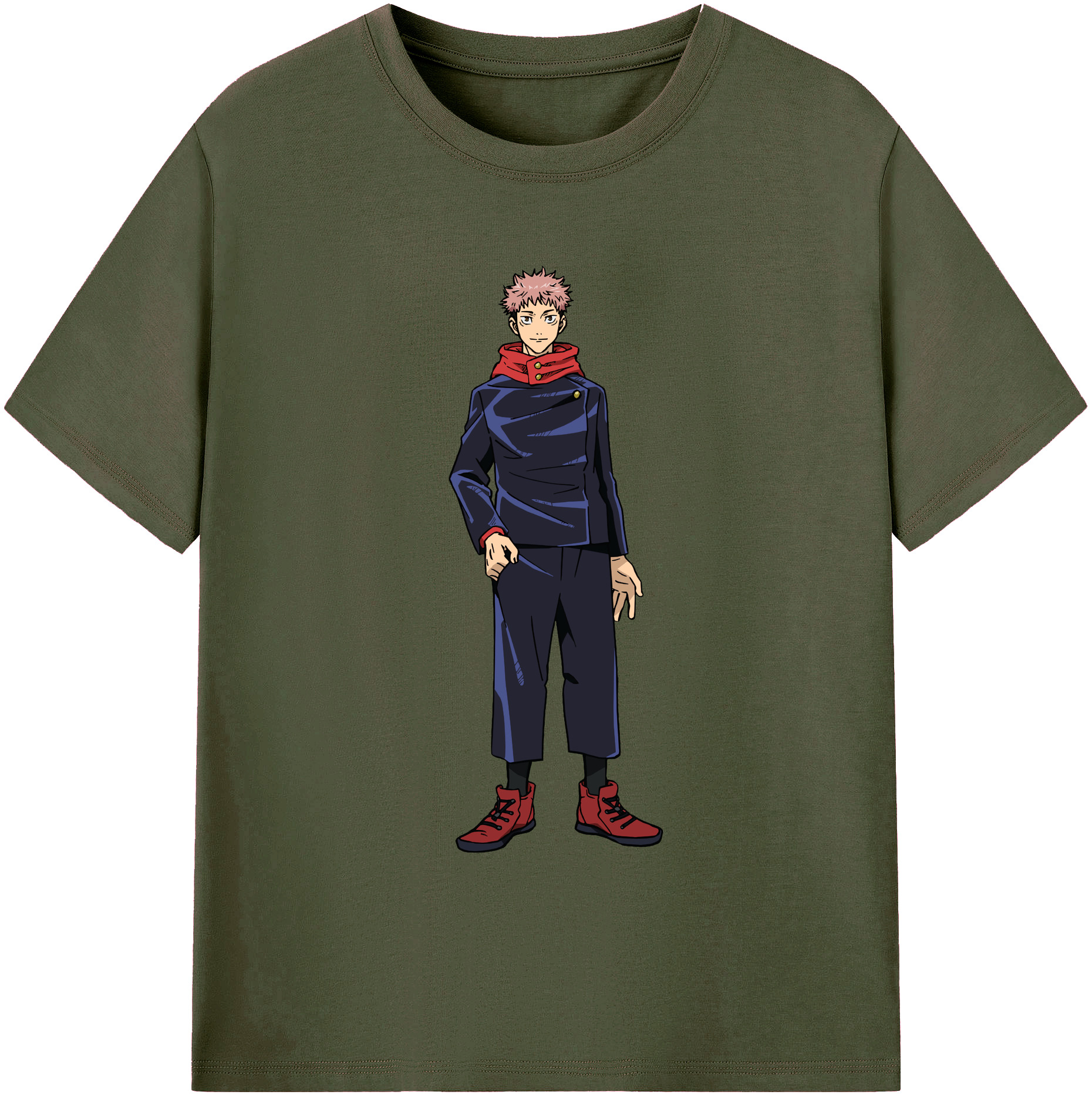 （画像用） 呪術廻戦 Jujutsu Kaisen 綿100％ メンズ半袖Tシャツ｜肌触りやわらか＆通気性
